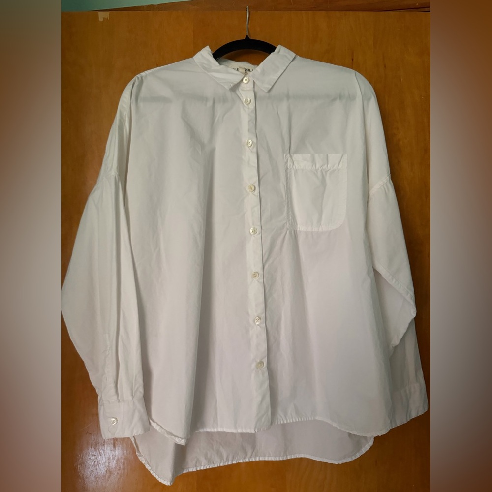 Alex Mill Oversized White Button-Down Shirt